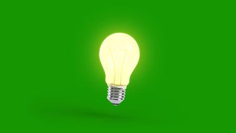 Realistic Light Bulb animation on a green screen. Light Bulb animation with key color. Chroma color. Bulb Animation, Funny Short Video Clips, Green Background Video, Amazing Nature Photography, Chroma Key, Funny Short, Green Screen, Video Clips, Green Background