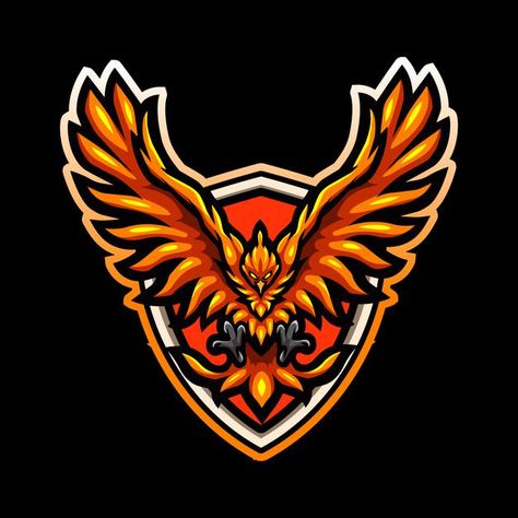 Diseño de logotipo de esport de mascota ... | Premium Vector #Freepik #vector #fondo #logo #etiqueta #escuela Senior Era, Phoenix Vector, Editing Logo, Logo Club, Zombies 3, Creative Logos, Phoenix Bird, We Did It, Decal Design