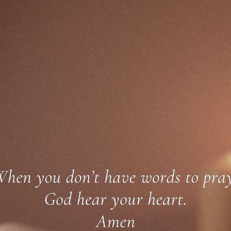 Be openminded on Instagram: "When you have no words to pray, God hears your heart." Keep Praying, Open Heart, Spiritual Journey, Quotes Deep, Spirituality, Quotes