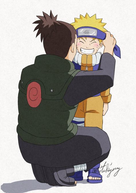 Iruka X Naruto, Naruto Love, Iruka Naruto, Naruto Tattoo, Twitter Link, Naruto Cute, Naruto Characters, Naruto Shippuden Anime, Best Anime Shows