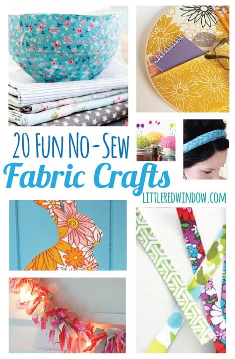 No Sew Fabric Crafts, Fabric Crafts Diy, Diy Fabric Crafts, Scrap Fabric Crafts, Scrap Fabric Projects, Beginner Sewing Projects Easy, Crafts For Boys, Leftover Fabric, Upcycled Crafts