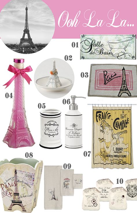 #Paris Themed Bathroom Paris Bathroom Decor Ideas, Paris Theme Bathroom, Paris Bathroom Decor, French Country Decorating Bathroom, Parisian Bathroom, French Bathroom Decor, Paris Room Decor, Paris Bathroom, Paris Themed Bedroom