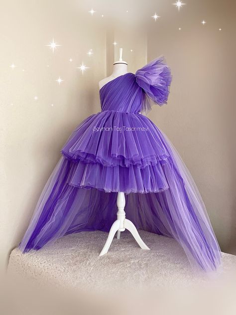 Paw Patrol Dress, Purple Tulle Dress, Purple Girls Dress, Purple Tulle, Daughter's Birthday, Special Occasion Gowns, Purple Mermaid, Dress Birthday, Mermaid Princess