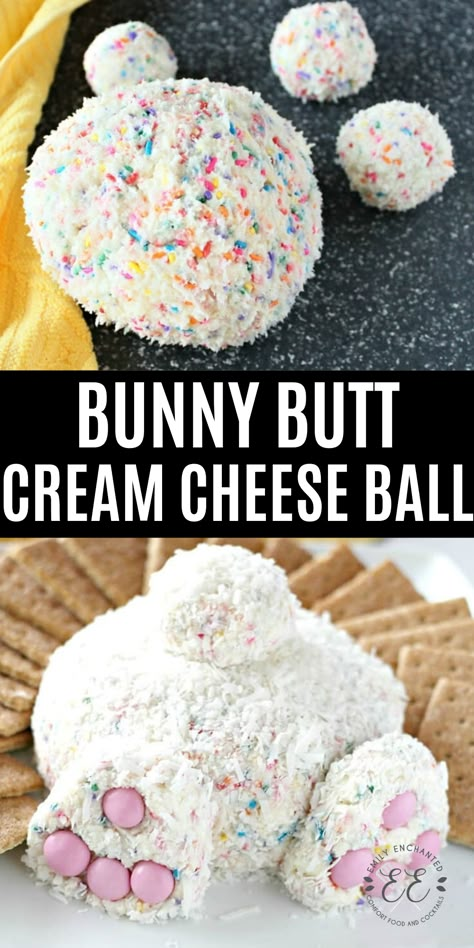 Dessert With Coconut, Cute Easter Desserts, Easter Deserts, Cream Cheese Ball, Easter Party Food, Easter Appetizers, Easter Dishes, Easter Snacks, Easter Sweets