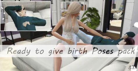 Ready to give birth poses at Simsnema • Sims 4 Updates Sims 4 Labor Poses, Sims 4 Pregnancy, Pregnancy Poses, Sims4 Poses, Story Poses, 4 Poses, Poses Sims 4, Sims Stories, Sims 4 Black Hair