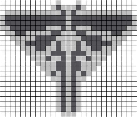 The Last Of Us Fireflies Logo Perler Bead Pattern / Bead Sprite Tlou Perler Beads, Last Of Us Cross Stitch, Hamma Beads Ideas, Melty Bead Patterns, Kandi Ideas, Pearl Beads Pattern, Pixel Art Tutorial, Pixel Art Templates, Pony Bead Patterns