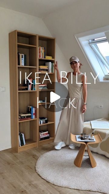 Ikea Bookshelf Ideas, Ikea Billy Hack Ideas, Billy Hack Ikea, Billy Diy, Deep Purple Bedroom, Ikea Billy Bookcase White, Billy Hack, Ikea Bookshelf, Ikea Billy Hack