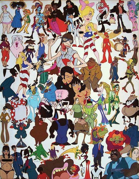 Ralph Bakshi Ralph Bakshi, Character Design Animation, Anime Poses Reference, Funky Art, Anime Poses, Movie Art, Art Drawings Sketches, Cartoon Art Styles, Pretty Art