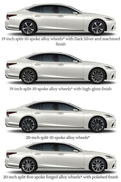 Check out the gorgeous new wheel options available on the 2018 Lexus LS 500. Lexus Ls 500, Lexus Ls500, Lexus Ls 460, Audi A4 Avant, Lexus Models, Lexus Ls, Lexus Es, Lexus Cars, Concept Car Design