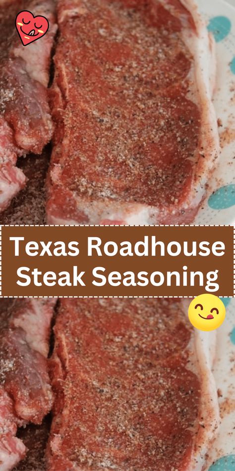 Elevate your steaks with Texas Roadhouse Steak Seasoning. A blend of savory spices that add incredible flavor to your grilled or pan-seared steaks. Roadhouse Steak Seasoning, Steak Seasoning Recipe, Texas Roadhouse Steak Seasoning, Texas Roadhouse Steak, Season Steak Recipes, Zucchini Bars, Homemade Mashed Potatoes, Super Easy Dinner, Seasoning Recipe