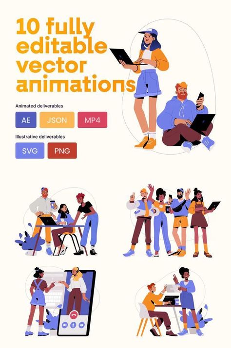 Character Flat Design, 2d Character Animation, Expert Logo, Vector Animation, Bg Design, Vector Character Design, Flat Design Illustration, Motion Design Animation, Business Illustration