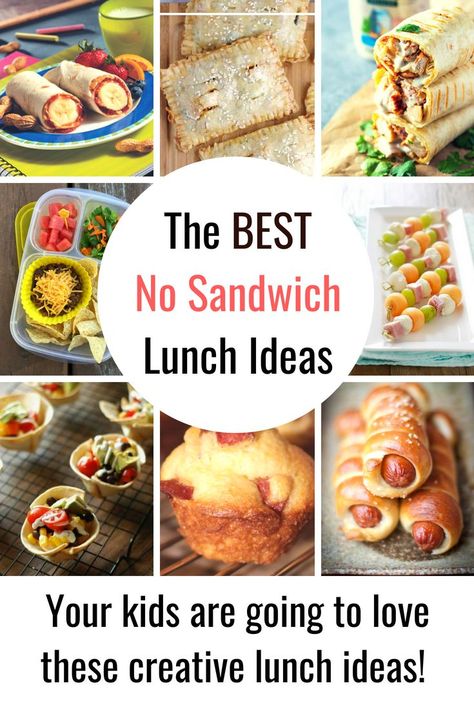 No Sandwich Lunchbox Ideas - Back to school time is coming and it can get hard to think of new school lunch ideas that the kids will love to eat. It is time for a new spin on lunchbox ideas! The normal sandwiches can get boring so how about some Sandwich Non Sandwich Lunches, Back To School Lunch Ideas, Lunch Ideas For Kids, Dessert Recipes For Kids, Free Lunch, School Lunch Ideas, Sack Lunch, Kid Desserts, Whats For Lunch