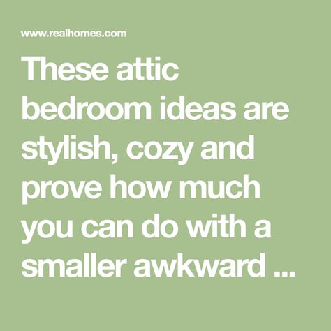 These attic bedroom ideas are stylish, cozy and prove how much you can do with a smaller awkward space... Gallery Wall Images, Attic Bedroom Ideas, Plywood Walls, Mirror Display, Dado Rail, Attic Bedrooms, Bedroom Images, Attic Spaces, Bold Wallpaper