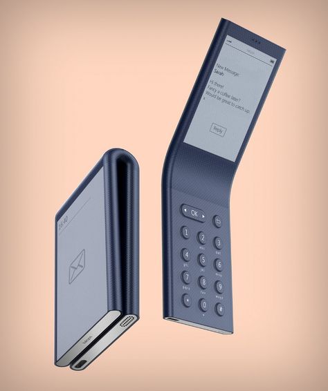 The world’s prettiest Dumb-phone | Yanko Design Phone Design Ideas, Phone Concept, Mobile Phone Design, Smartphone Design, Concept Phones, Retro Gadgets, New Technology Gadgets, Feature Phone, Phone Gadgets