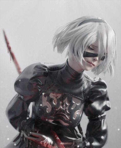 A2 Nier Automata Icon, 2b Aesthetic, A2 Nier, 2b Cosplay, 2b Nier Autómata, Xenoblade Chronicles, Nier Automata, Amazing Spiderman, Sketchbook Art Inspiration