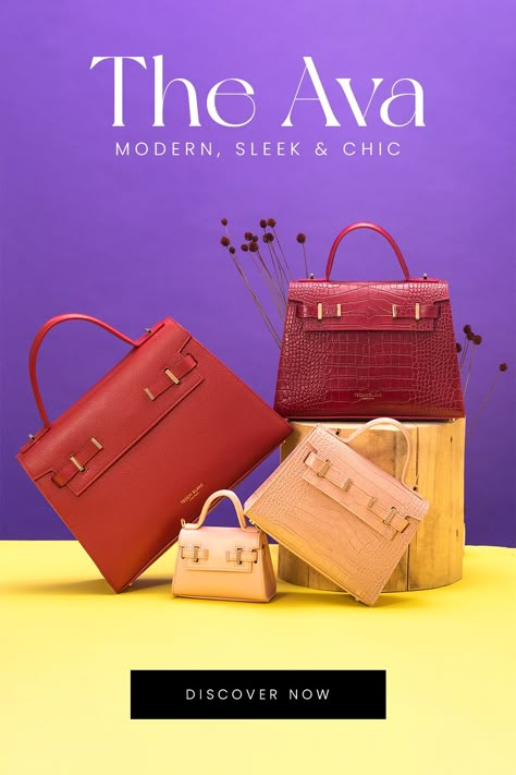 Bag Ads, Teddy Blake, Clothing Store Displays, Bag Photography, Leather Bag Design, Instagram Editing Apps, Luxury Designer Bags, Digital Marketing Design, Abstract Pattern Design