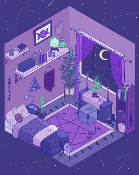 Isometric Rooms, Isometric Room, Bedroom Drawing, Isometric Drawing, Arte Do Kawaii, Drawing Guides, Isometric Art, Isometric Illustration, Isometric Design