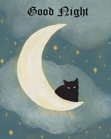 Cat On The Moon Drawing, Cat Moon Painting, Cat Moon Illustration, Cat And Moon Drawing, Moon Drawing Wallpaper, Black Cat Art Illustration, Moon Drawings Aesthetic, Cat And Moon Tattoo, Luna Aesthetic