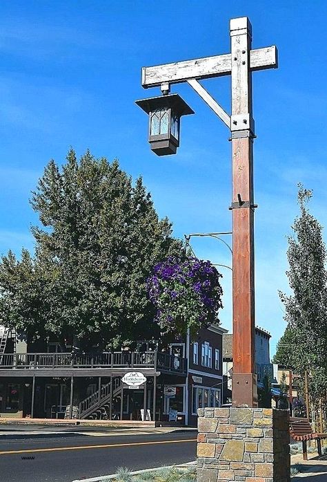 Lamp Poles Outdoor, Light Posts Outdoor Diy, Ranch Gates, Rustic Furniture Design, Driveway Lighting, Outdoor Lamp Posts, Farm Plans, Brick Fireplace Makeover, Lamp Posts