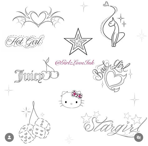 Vegas Tattoo, Waist Tattoos, Hello Kitty Tattoos, Bug Tattoo, Cholo Art, Im So Excited, Kawaii Tattoo, Doodle Tattoo, Tattoos For Black Skin