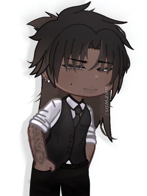 Emo Boy Outfits, Outfit Ideas Emo, Chibi Body, Mafia Boss, Body Tutorial, Best Romance Anime, Boss Outfit, Free Characters, Yandere Boy