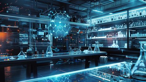 Futuristic Laboratory Interior: A #hightech #laboratory with #advancedequipment and #glowingbluelights under a #darkmodernambiance. #futuristic #sciencetech #innovation #aiart #aiphoto #stockcake ⬇️ Download and 📝 Prompt 👉 https://stockcake.com/i/futuristic-laboratory-interior_498712_279928 High Tech Laboratory, Futuristic Laboratory Concept Art, Laboratory Aesthetic Dark, Futuristic Science Lab, Futuristic Hospital, Laboratory Interior, Futuristic Laboratory, Laboratory Background, Futuristic Lab