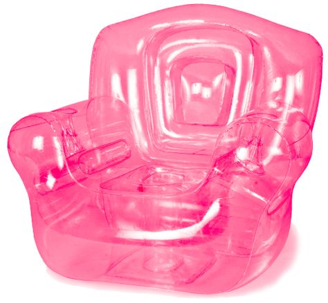 Acrylic Chairs, Cool Bean Bags, Pink Pages, Air Chair, Inflatable Furniture, Plastic Chairs, Inflatable Chair, Pink Sofa, Pool Floats