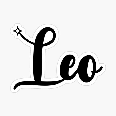 Get my art printed on awesome products. Support me at Redbubble #RBandME: https://www.redbubble.com/i/sticker/Leo-Starry-by-ale-rose/94922917.EJUG5?asc=u Leo Stickers Aesthetic, Astrology Stickers, Leo Star Sign, Leo Star, Stickers Aesthetic, Playlist Covers, Love You Baby, Leo Zodiac, Star Sign