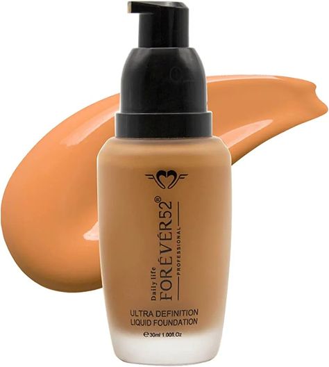 Visit the Daily life FOREVER52 Store Forever 52 Foundation Shades, Forever Foundation, High Coverage Foundation, Foundation Swatches, Pop Art Makeup, Foundation Routine, Long Lasting Foundation, Apply Foundation, Foundation Application