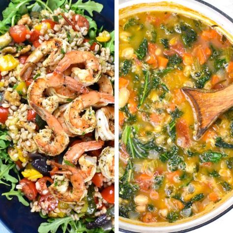 Ground Turkey Stuffed Peppers, Superfood Bowl, Dash Diet Recipes, Lemon Rosemary Chicken, Stuffed Peppers Turkey, Salmon Tacos, Farro Salad, Chicken Cacciatore, Diet Recipes Easy