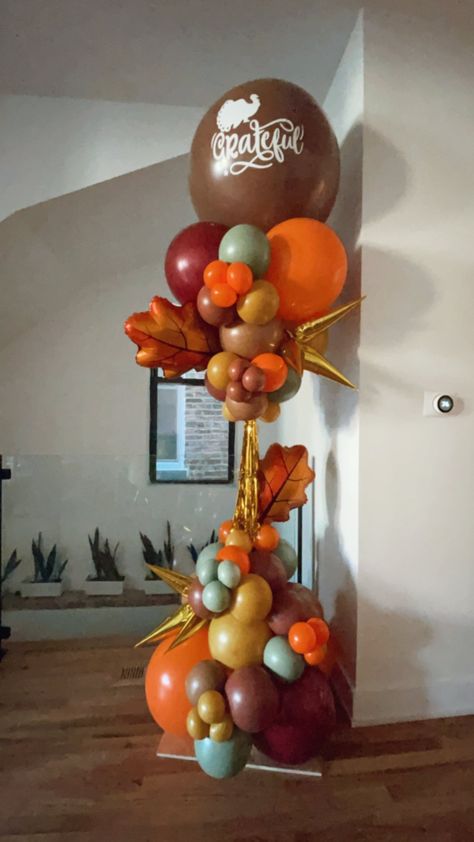 Jumbo Balloons — Rah Rah Rah Creative Studio Fall Decor Balloons, Thanksgiving Ballons Arch, Thanksgiving Balloon Columns, Thanksgiving Balloon Backdrop, Thanksgiving Balloon Bouquet, Fall Balloon Columns, Giant Balloon Bouquet, Thanksgiving Decorations Balloons, Thanksgiving Balloon Arch