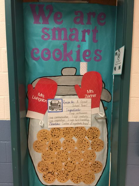 Smart Cookie Bulletin Board Ideas, Food Door Decorations Classroom, Smart Cookie Classroom Theme, End Of Year Cookies, Winter Door Contest, Teacher Door Ideas, Grade School Activities, Winter Door Decoration, Winter Door Decorations Classroom