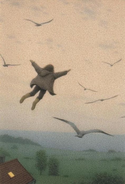 Dummy Aesthetic, Energy Mood Board, Quint Buchholz, Art Style Guide, Flight Art, Paintings Creative, Hope Is The Thing With Feathers, Symbolic Art, Dream Painting