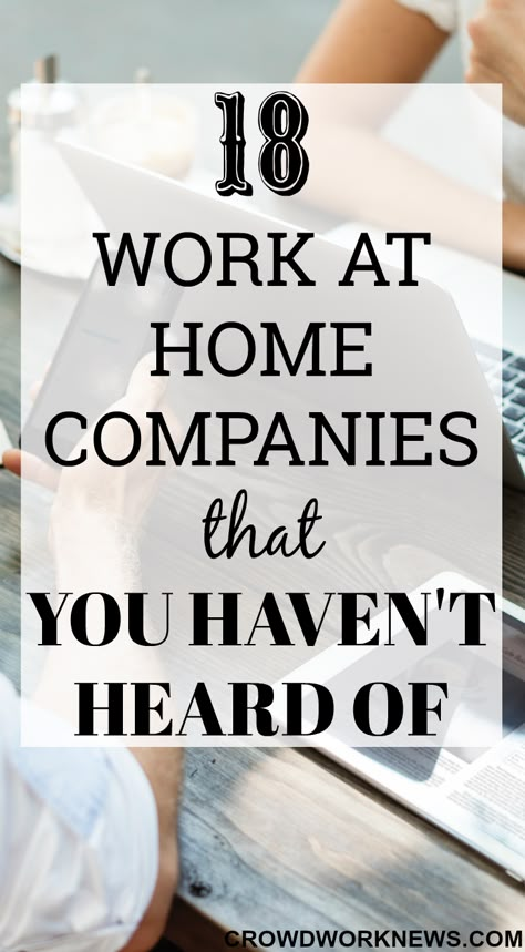 18 Work from Home Companies That You Haven't Heard Of Work From Home Careers, Work From Home Companies, Business License, Legit Work From Home, Data Entry Jobs, Online Jobs From Home, Money Making Jobs, Work From Home Opportunities, Women Of Faith