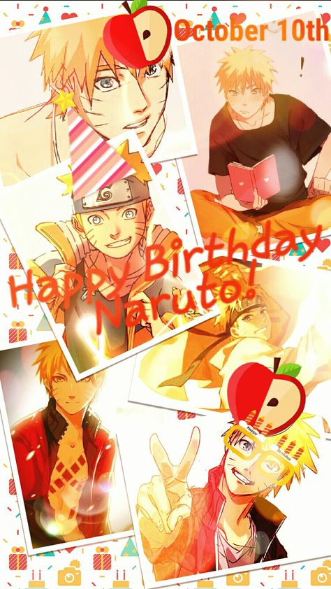 Happy Birthday Naruto, Naruto Birthday, Uzumaki Boruto, Naruto Series, The Number 1, Sketches Simple, Anime Shadow, Birthday Images, Art Drawings Sketches Simple