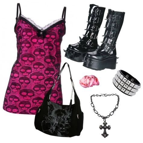 Draculaura Style Outfit, Monster High Fashion Outfits, Draculara Inspired Fit, Monster High Draculaura Outfits, Draculaura Closet, Goth Draculaura, Pink Alt Outfits, Draculaura Outfit Inspiration, Draculaura Inspired Outfits