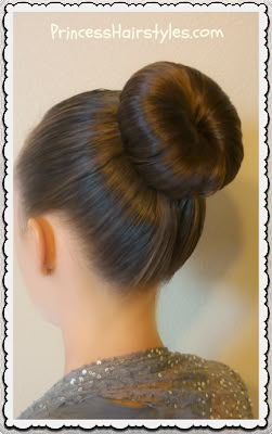 Easy dance bun hairstyle tutorial. Great for ballet, figure skating, gymnastics, etc. Dance Bun, Donut Bun Hairstyles, Cute Bun Hairstyles, Hair In A Bun, Ballet Hairstyles, Long Bridal Hair, High Bun Hairstyles, Bun Tutorials, Competition Hair