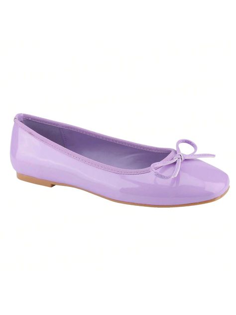 BELOVELY [PIANO-5] Women Ballet Flats Shoes Square Toe Bowknot Slip On Mary Jane Coquette AestheticI discovered amazing products on SHEIN.com, come check them out! Purple Mary Janes, Purple Ballet Flats, Women Ballet Flats, Purple Flats, Plum Pudding, Everyday Elegance, Womens Ballet Flats, Lilac Purple, Flats Shoes