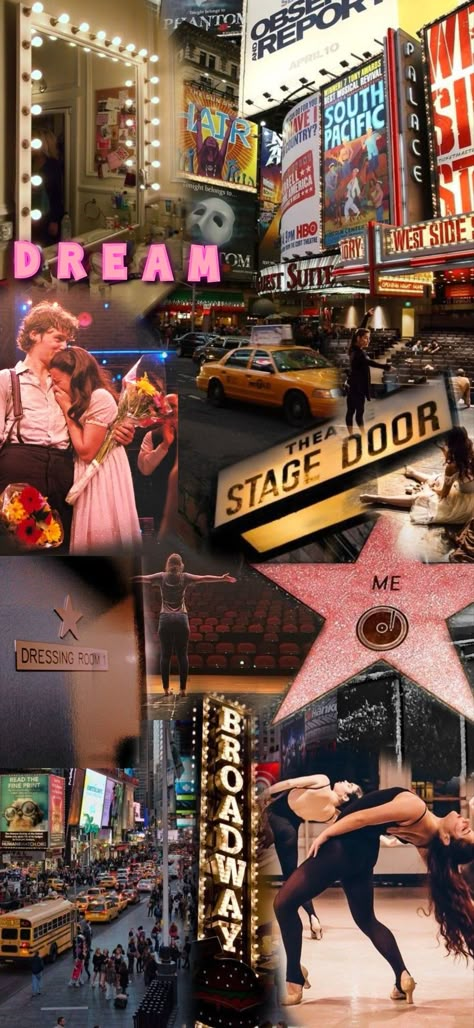 Broadway Performer Aesthetic, Theatre Kid Wallpaper, Musical Theatre Wallpaper Iphone, Theatre Aesthetic Stage, Musical Theater Wallpaper, Broadway Background, Musical Theatre Wallpaper, Broadway Collage, Teatro Aesthetic