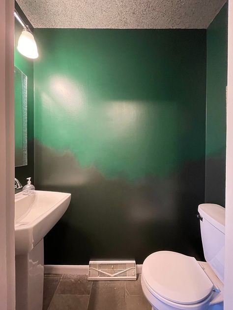 Modern Green Ombre Walls and Silver Crystal Ceiling Finish - Linette's Painting & Fine Art Ceiling Finishes, Ombre Wall, Painting Fine Art, Green Ombre, Silver Crystal, Fine Art Painting, Mural, Ceiling, Flooring