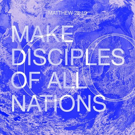 Matthew 28:18-20 Jesus came and told his disciples, “I have been given all authority in heaven and on earth. Therefore, go and make disciples of all the nations, baptizing them in the name of the Father and the Son an | New Living Translation (NLT) | Download The Bible App Now What Is Baptism, Go Therefore And Make Disciples, Verses Of The Day, Make Disciples Of All Nations, Hope For Tomorrow, Go And Make Disciples, Matthew 28 19, Daily Verse, Youversion Bible