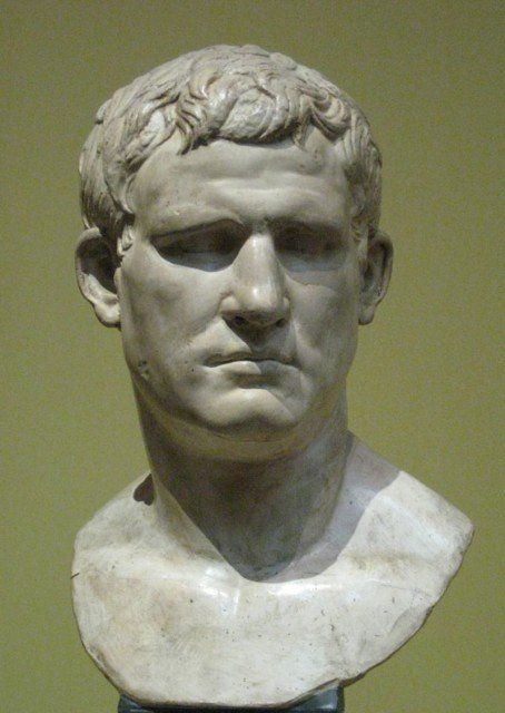 Agrippa certainly didn't suffer from stepping back to allow Octavian glory; by backing the eventual winner, Agrippa enjoyed a successful career and was one of the most respected men in the new empire. Imperiul Roman, Roman Busts, Emperor Augustus, Marble Bust, Roman Statue, Classic Sculpture, Roman Sculpture, Greek Sculpture, Roman History