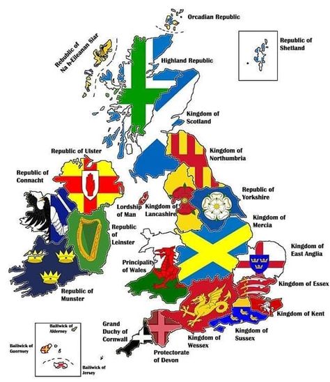 @universal.maps for more __________________________🇬🇧 England Kingdom - 🔶️Tag your favorite 🔶️ ___________________________🇬🇧 TO 410 to 520 Angles, Saxons and Jutes settle in England: Tribes of Angles, Saxons and Jutes (later called the Anglo-Saxons), coming from Denmark and northern Germany, cross the English Channel to invade former Brittany (England or Great Britain). Current Brittany). ___________________________🇬🇧 The Anglo-Saxons call the territories they conquer "The Land of Angles Map Of The Uk, Europe History, Map Of Great Britain, County Flags, Map Of Britain, Celtic Nations, England Map, Scottish Ancestry, English History