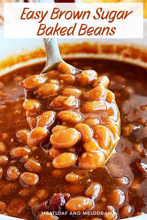 Brown Beans Recipe, Easy Baked Beans Recipe, Brown Beans, Simple Baked Beans Recipe, Canned Baked Beans, Easy Baked Beans, Baked Beans Recipe, Homemade Baked Beans, Brown Sugar Recipes