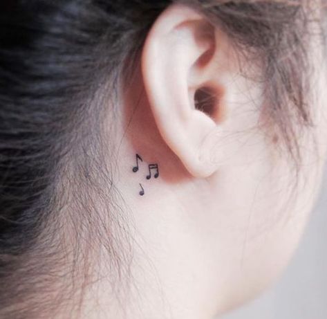 Small Music Tattoos, Notes Tattoo, Best Small Tattoos, Music Notes Tattoo, Tattoo Trend, Music Tattoo Designs, Shape Tattoo, Note Tattoo, Geniale Tattoos