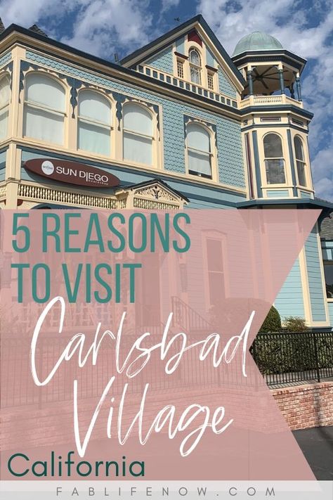 Are you looking for something to do in Carlsbad California?  Look no further!  Carlsbad Village is the perfect stop while you are in Southern California or want something to do near LEGOLAND.  This beach village is the perfect place to unwind, grab a bite in an amazing restaurant, get homemade ice cream, and all walking distance to the beach.  Check out these 5 highlights. Things To Do In Carlsbad California, Carlsbad Restaurants, Carlsbad Village, California Coast Road Trip, Cali Trip, Thanksgiving 2022, California Restaurants, San Diego Restaurants, Beach Village