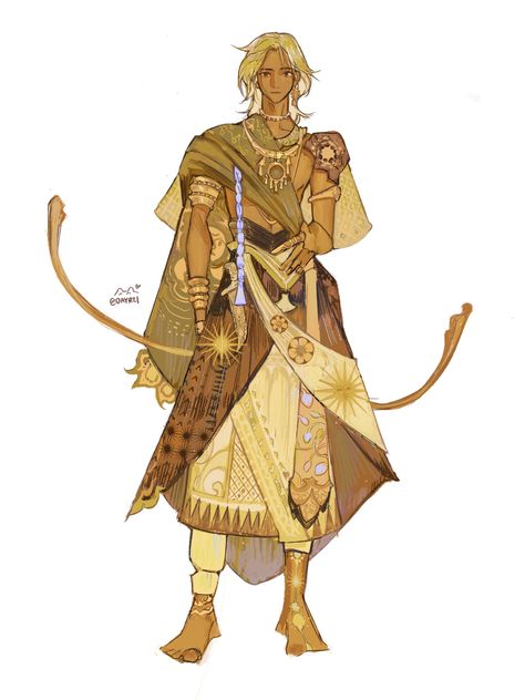 Desert Outfit Fantasy, Desert Clothing, Desert Outfit, Character Design Male, Character Design References, Illustration Character Design, Fantasy Clothing, Fantasy Fashion, Dnd Characters