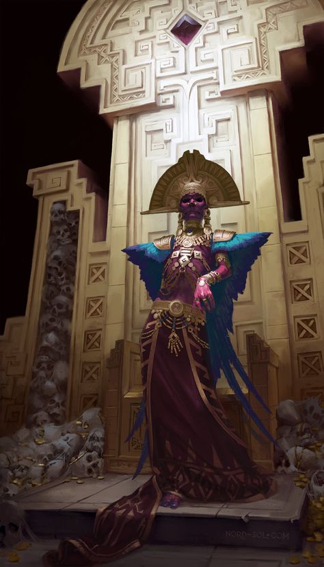 ArtStation - Red Queen, Irina Kuzmina Dnd Campaign, Heroic Fantasy, Aztec Art, 다크 판타지, Anime Collection, Deviant Art, Red Queen, Dark Ages, Fantasy Inspiration