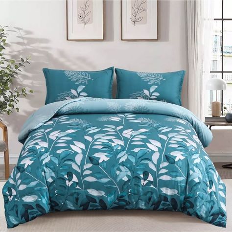 Check out Blue Green Floral Quilted 3 Piece Comforter Set, the latest item I added on eBay! #eBay #eBaySeller https://ebay.us/IXdTsl Teal Comforter, Comforters Sets, Botanical Bedding, Queen Size Comforter Sets, Floral Comforter Sets, Blue Comforter Sets, Blue Comforter, Affordable Bedding, Floral Comforter