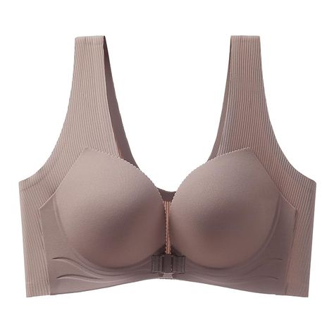 PRICES MAY VARY. Front close bras for easy on and off Integrated back for smooth back Provides support without underwire Fixed coaster, easy to machine wash Please choose the size that suits you according to our size chart, thank you Bras For Older Women, Comfortable Bras, Lounge Lingerie, Seamless Bra, Suits You, Size Chart, Bra, Clothes For Women